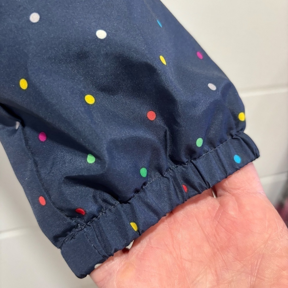 The North Face women's navy blue and colourful polka dot Penelope jacket size L - Picture 6 of 16
